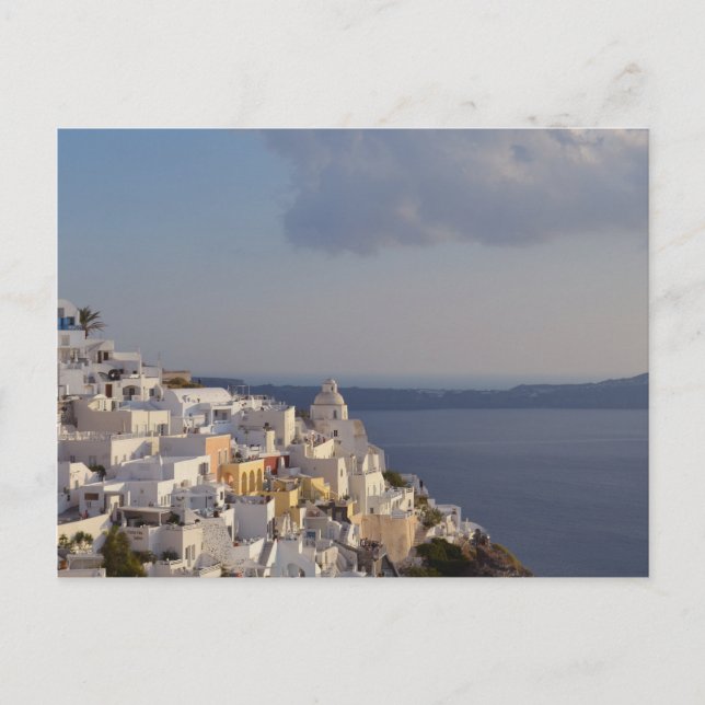 Postal Fira, Postcard Santorini (Anverso)
