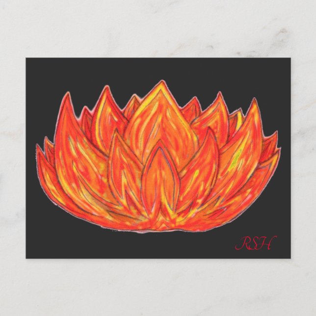 Postal Fire Elemental Lotus (Anverso)