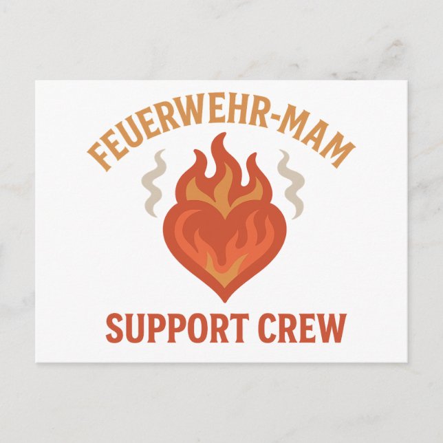 Postal Firefighter Mom Support Crew – Proud Firefamily (Anverso)