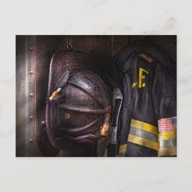 Postal Fireman - Fundido y usado (Anverso)