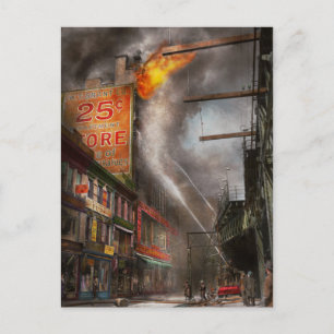 Postal Fireman - New York NY - Muéstrame un cartel de 191