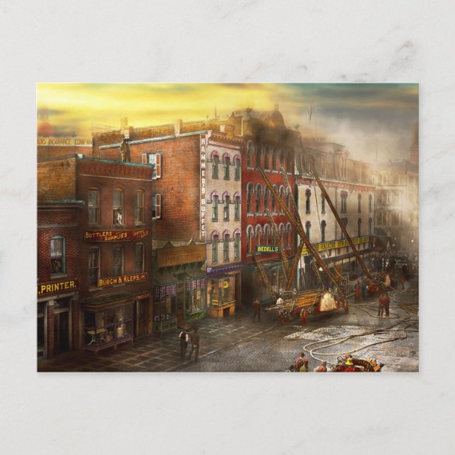 Postal Fireman - Washington DC - Incendio en la cama de B (Anverso)