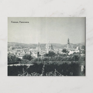 Postal Firenze, Florencia, Panorama