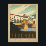 Postal Firenze, Italia<br><div class="desc">Anderson Design Group es una firma de diseño y ilustracion galardonada en Nashville,  Tennessee. El fundador Joel Anderson dirige un equipo de artistas talentosos para crear arte poster original que se parece a las estampas publicitarias tradicionales de los años 20 a los 60.</div>
