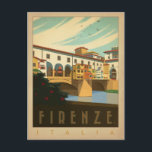 Postal Firenze, Italia<br><div class="desc">Anderson Design Group es una firma de diseño y ilustracion galardonada en Nashville,  Tennessee. El fundador Joel Anderson dirige un equipo de artistas talentosos para crear arte poster original que se parece a las estampas publicitarias tradicionales de los años 20 a los 60.</div>