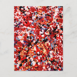 Postal FIREWORKS ~ (diseño de arte abstracto) ~