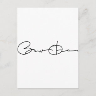 Postal Firma de Barack Obama