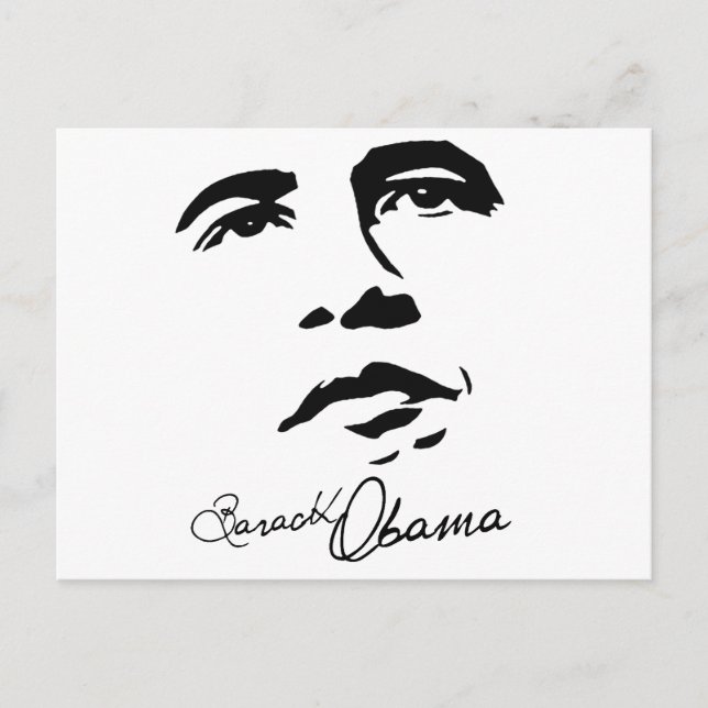 Postal Firma de Barack Obama (Anverso)