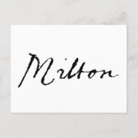 Firma de John Milton