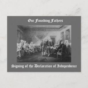 Postal Firma de la Declaración de Independencia