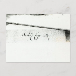 Postal Firma de Nicolaus Copernicus