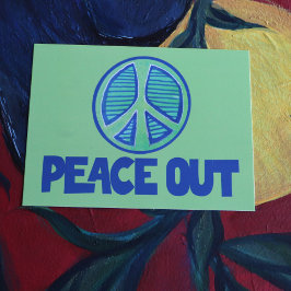 Postal Firma de paz fuera