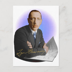 Postal Firma de Stravinsky