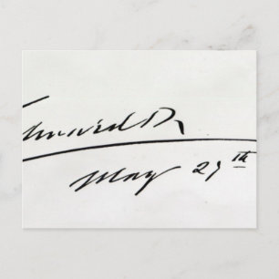 Postal Firma del Rey Eduardo VII, 29 de mayo de 1906