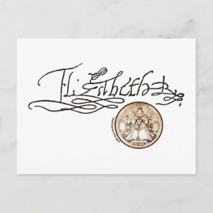 Postal Firma Elizabeth I (versión 1)