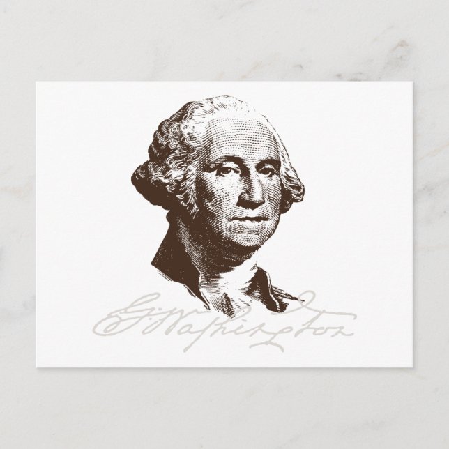 Postal Firma George Washington (Anverso)