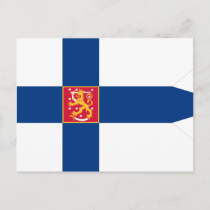 Postal Firma naval De Bandera De Finlandia