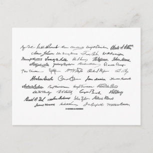 Postal Firmas presidenciales (Presidentes de los Estados