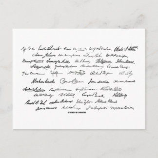 Postal Firmas presidenciales (Presidentes de los Estados 