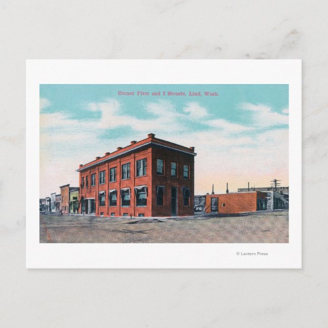 Postal First y I Street CornerLind, WA (Anverso)