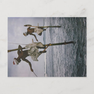 Postal Fischer en Sri Lanka- Postkarte