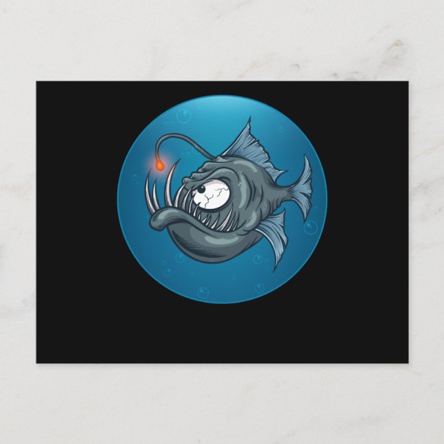 Postal Fish Ocean Design Whale Swimming Seal Fun Sea Gift (Anverso)