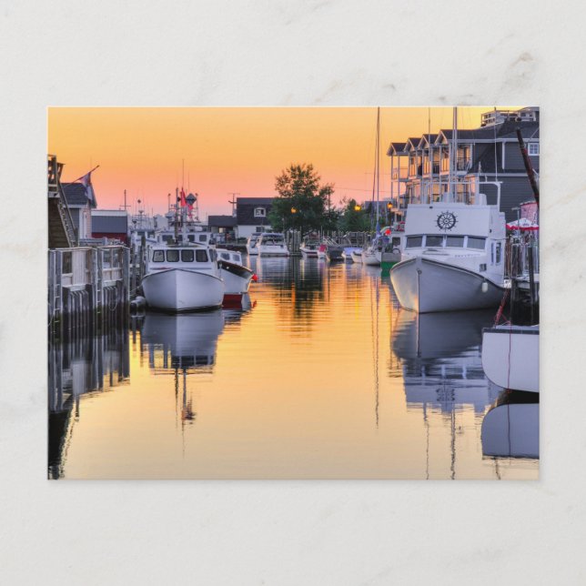 Postal Fisherman's Cove, Pasaje Este, Nueva Escocia. (Anverso)