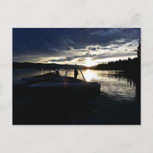 Postal Fishing Bot Swan Lake sunset Montana