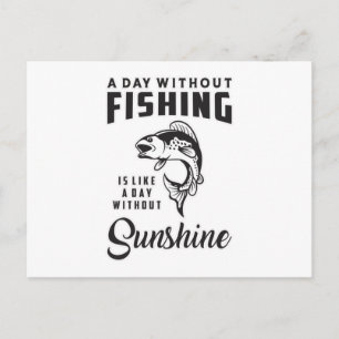 Postal Fishing Love Fishing Rod Fisherman Funny Gift Idea