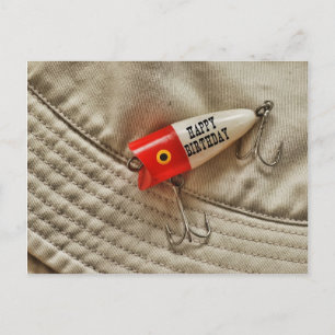 Postal Fishing Lure Happy Birday