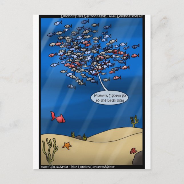 Postal Fishing Vacation Funny Gifts Tees, Etc. (Anverso)