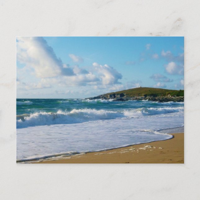 Postal Fistral Beach Newquay Cornwall England (Anverso)