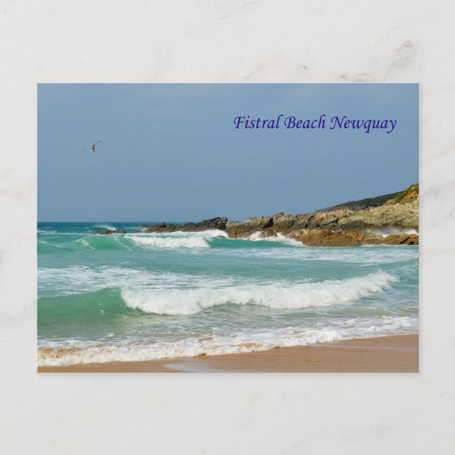 Postal Fistral Beach Newquay Cornwall England (Anverso)