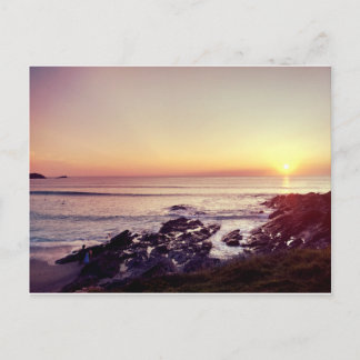 Postal Fistral Beach Sunset