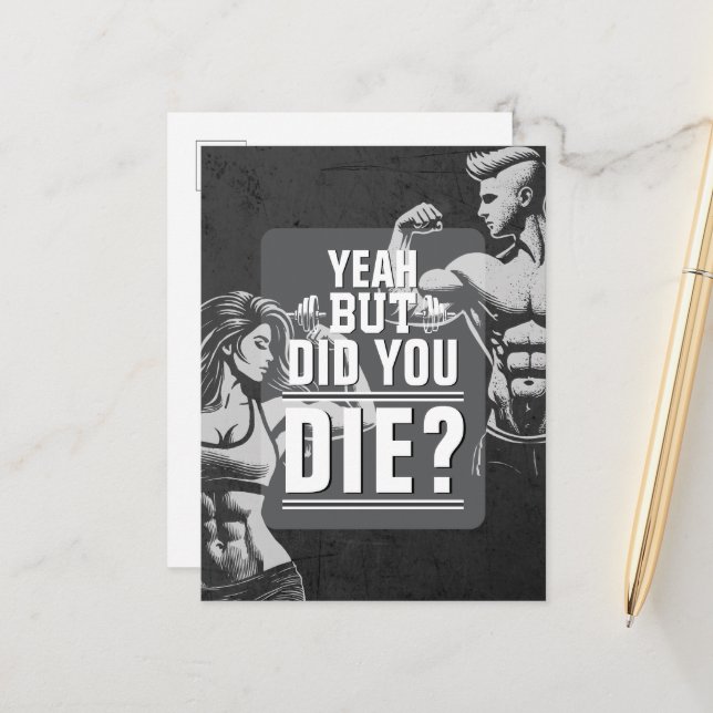 Postal Fitness Gym Formación Formación de cuerpo Motivaci (Anverso/Reverso In Situ)