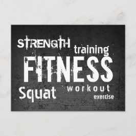 Postal Fitness Personal Trainer Grunge Dark Profesional