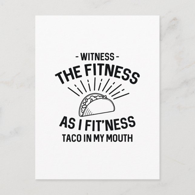 Postal Fitness Taco (Anverso)