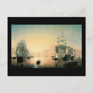 Postal Fitz Hugh Lane Boston Harbour