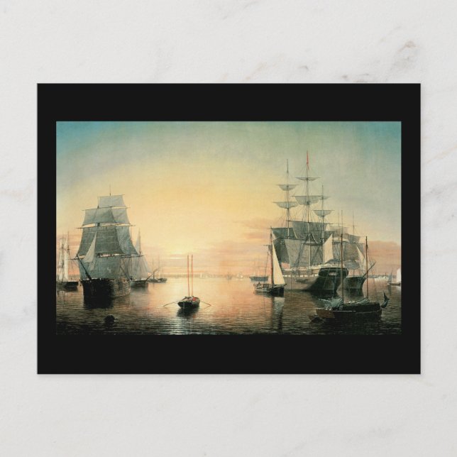 Postal Fitz Hugh Lane Boston Harbour (Anverso)