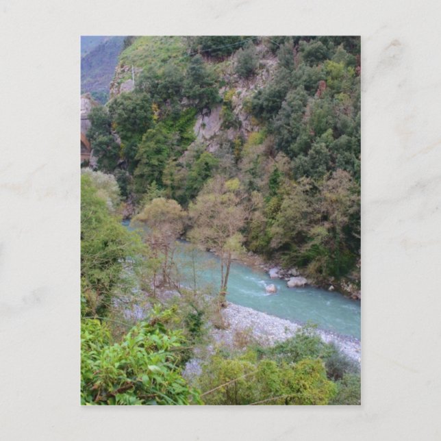 Postal Fiume Lao Cerca De Papasidero (Anverso)