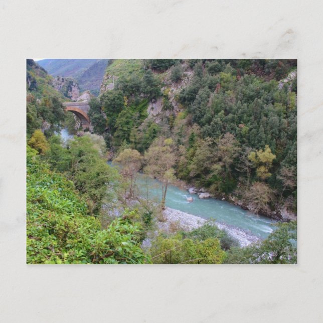 Postal Fiume Lao Cerca De Papasidero (Anverso)