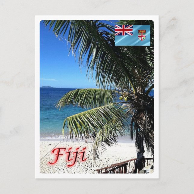 Postal Fiyi - Matamanoa - Playa - (Anverso)