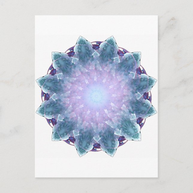 Postal Fiyrnaheh Fractal Mandala (Anverso)