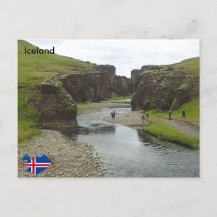Postal Fjaðrárgljúfur, Islandia sudoriental