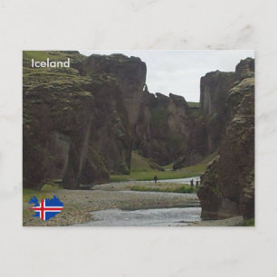 Postal Fjaðrárgljúfur, Islandia sudoriental