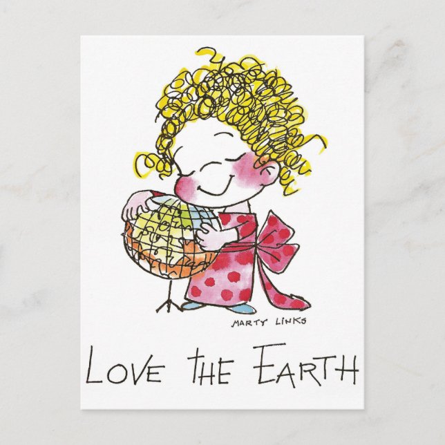 Postal FL-003 Love Earth (Anverso)