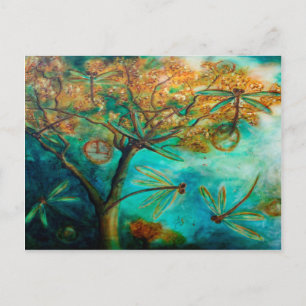 Postal Flagelación de la libélula