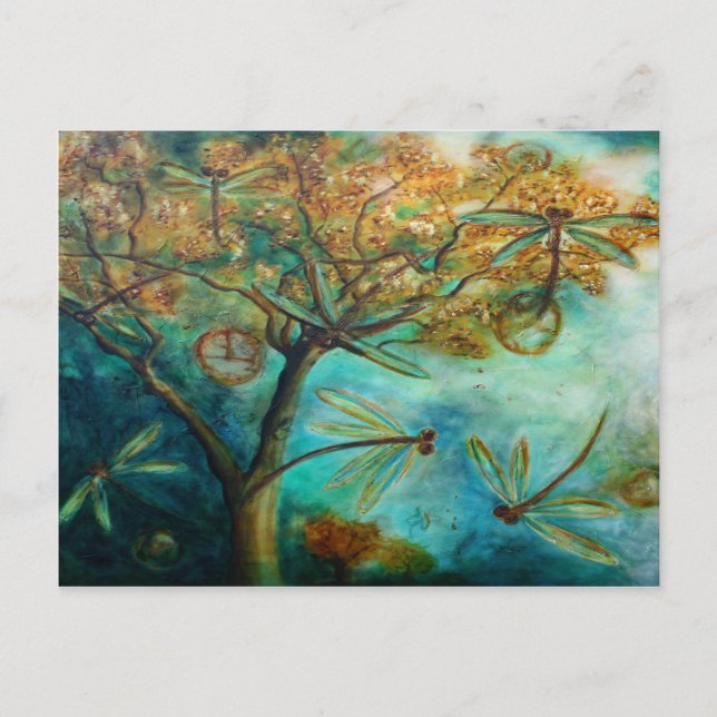 Postal Flagelación de la libélula (Anverso)