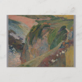 Postal Flageolet Player sobre el Cliff Paul Gauguin
