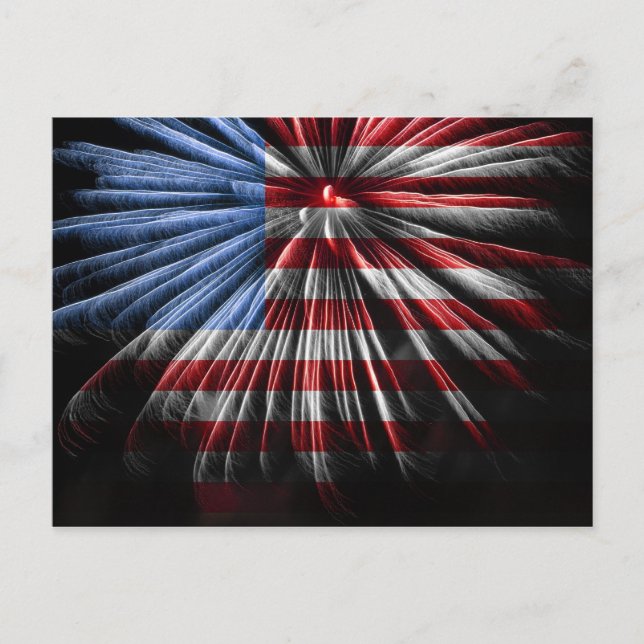 Postal FlagFireworks (Anverso)